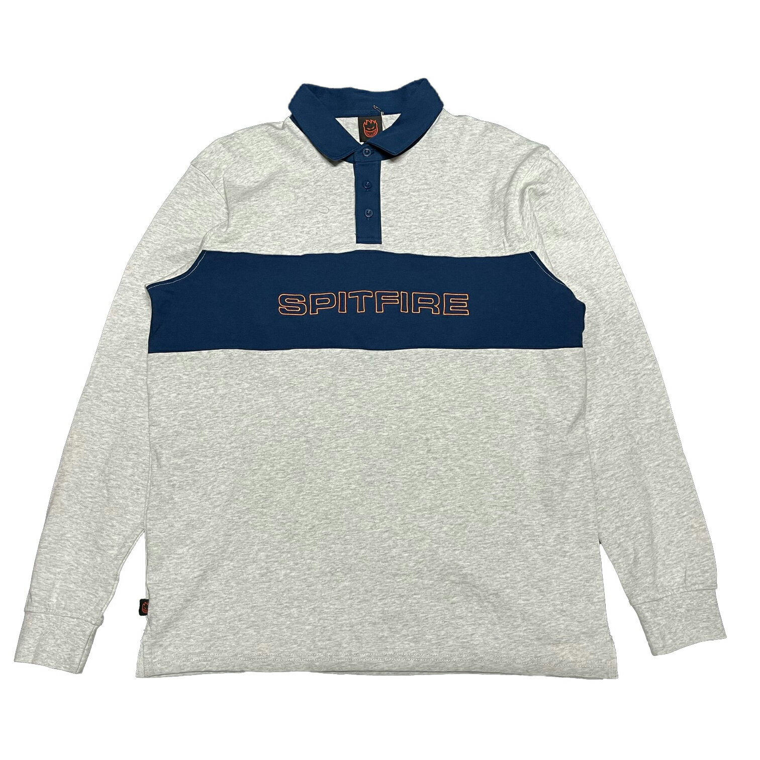 【 SPITFIRE / GEARY RUGBY SHIRT / GRAY 】 スピットファイア スピットファイヤー ラガーシャツ ラグ..