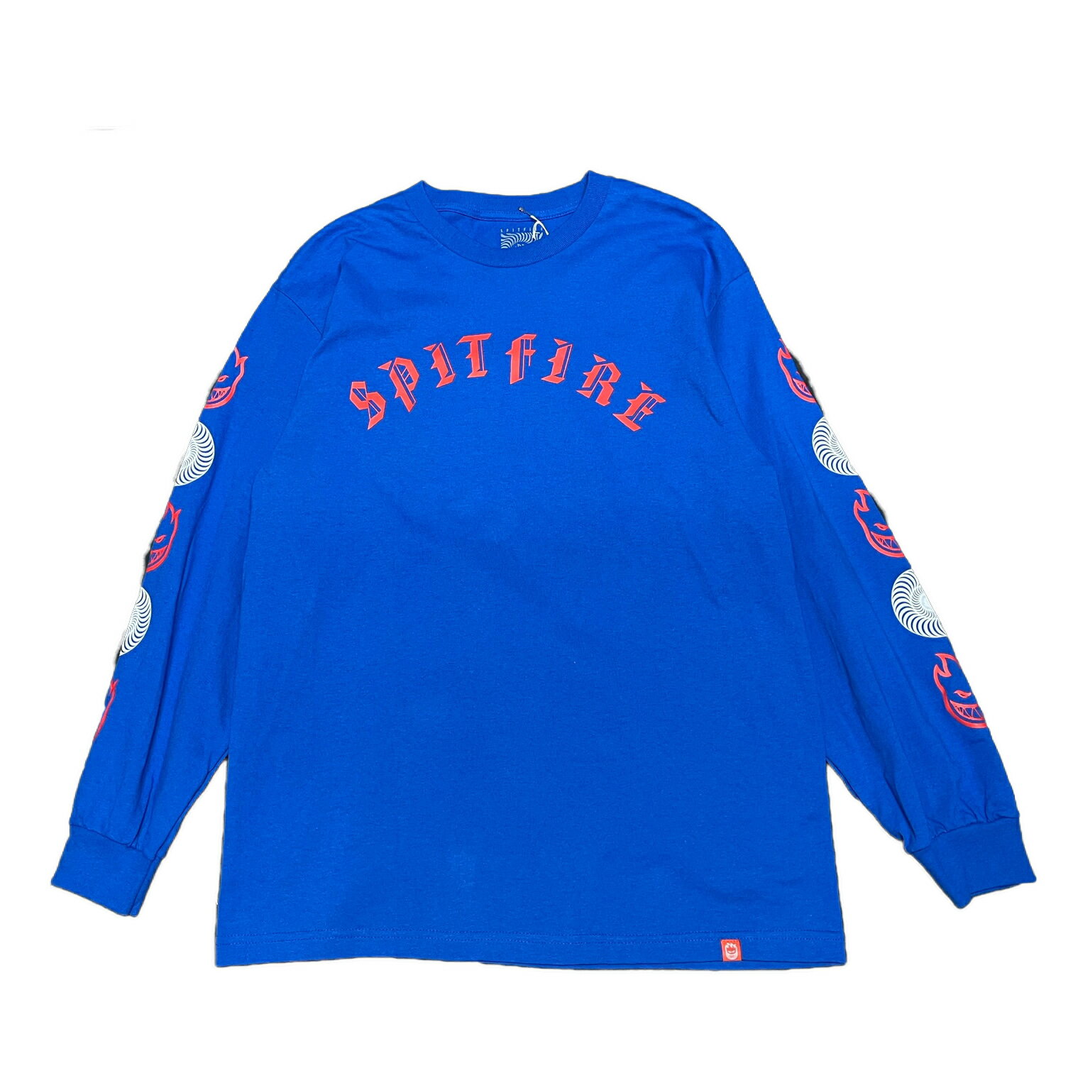 y SPITFIRE / OLD-E COMBO L/S Tee / BLUE z Xsbgt@CA Xsbgt@C[ TVc u[  XP[g{[h