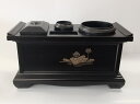 【仏具】【在庫処分特価】【訳あり商品】【展示品処分特価】【サンメニー】1型4点セット 木目色 蓮