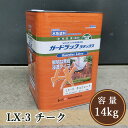 ガードラックラテックス LX-3チーク 14kg(約140平米/2回塗り)【送料無料】 屋内外用/水性/浸透系/オイル調/防虫防腐/和信化学