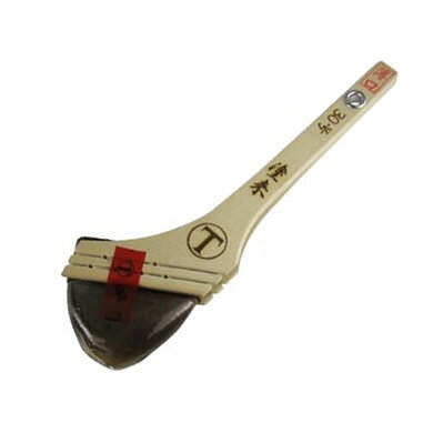 塗来（トライ）薄口筋違赤 高級水性用　30号(約75ミリ)