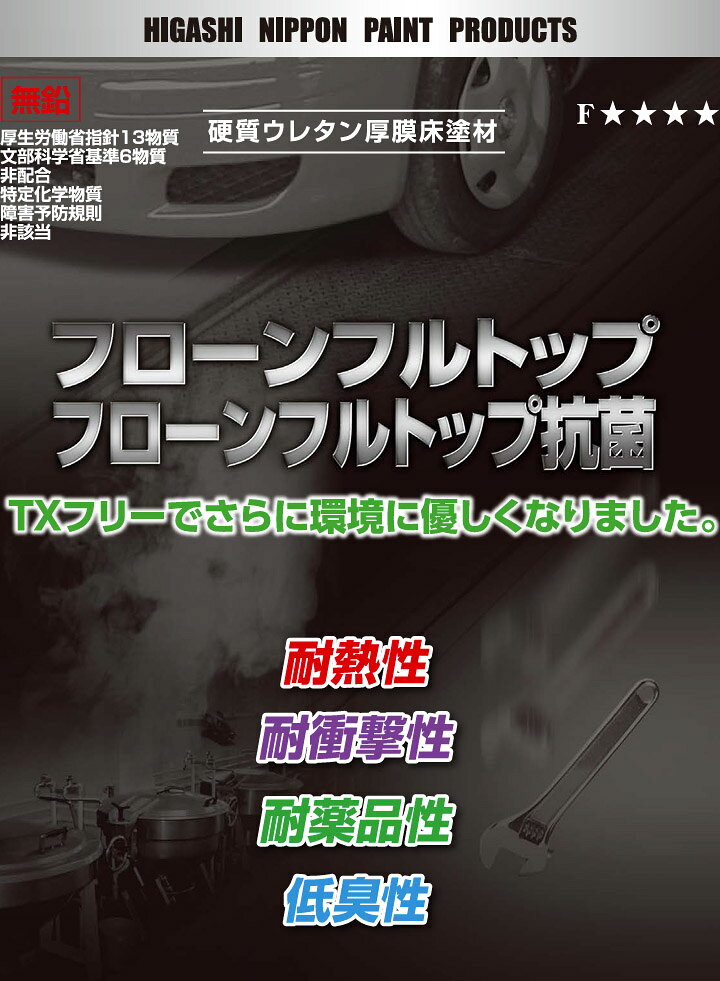 フローンフルトップ　標準色　15kgセット(A液12kg:B液3kg)　東日本塗料/床仕上げ材...
