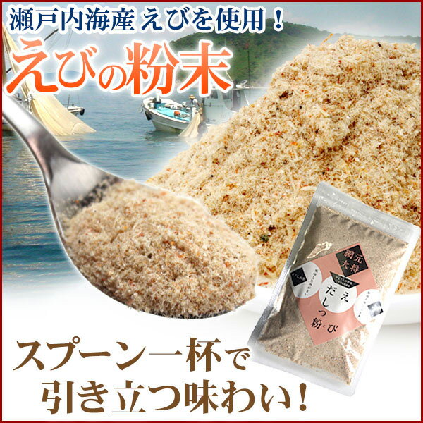 無添加【瀬戸内海産：えびの粉末】1袋（ジップ付）100g【えび】【乾物】【普通便】【煮干粉末】【エビ餅】