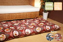 国産 綿混わた使用長座布団 綿100%生地 68cm×120cm やさい柄 長座布団カバーセット【しっかりパンパンに綿入れ】【コットン100% 綿100%生地】【厚手 しっかり生地】【送料無料】