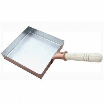 中村銅器製作所　銅製　卵焼き鍋　角型　18cm 【代引き・同梱不可】