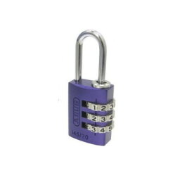 ABUS(アバス)　ナンバー可変式南京錠 145-20　パープル・00721236 【代引き・同梱不可】