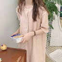 【送料無料】パジャマ 小花柄 可愛い ネグリジェ ワンピース 姫系 レディースパジャマ 部屋着 夏ネグリジェ ルームウェア ロングワンピース ゆったり オシャレ...