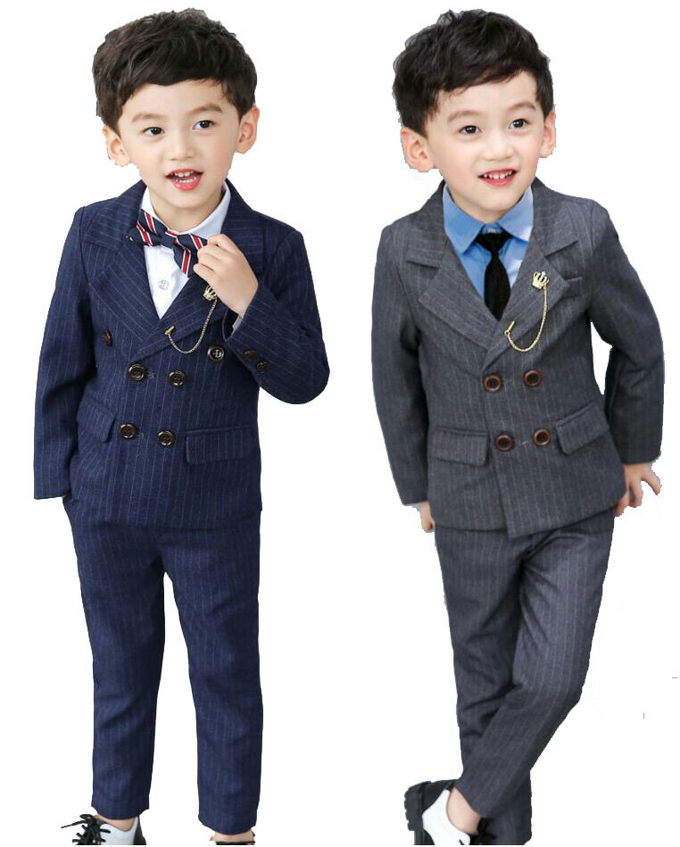 【送料無料】男の子 フォーマルスーツ 上下セット 結婚式スーツ キッズスーツ 長袖 子供スーツ ベビー..