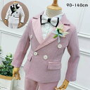 【送料無料】2点セット ジャケット+パンツ 子供服 フォーマルスーツ 結婚式 子供スーツ 90-140cm キッズスーツ 男の子 セットアップ タキシード風 男の子スーツ 春夏 赤ちゃん 誕生日 入学式 卒業式 発表会 パーティー 礼服 七五三 日常 ベビー服 上下セット