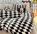 【送料無料】フランネル 布団カバーセット ダブル 厚手 新生活 シーツセット 布団用 ベッド用 掛けカバーセット 起毛 暖かい 防寒対策 可愛い もこもこ 4点セット 掛け布団カバー クイーン キング ボックスシーツ フラットシーツ 枕カバー きれいめ 肌触り 寝具カバーセット(3)