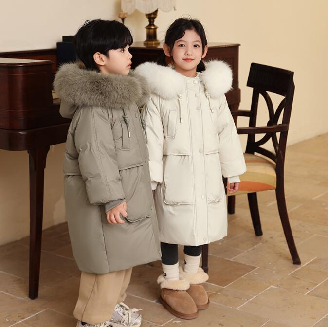 【送料無料】キッズコート ダウンコート 男の子 女の子 暖かい 防寒コート 秋冬 ベビー服 可愛い キッズダウンコート アウター ダウンジャケット フード付き フィエクファー 子供服 通園 通学 中綿コート 厚手 お出かけ ジャケット シンプル トップス 防風 大きいサイズ
