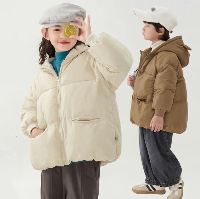 【送料無料】子供服 キッズコート 暖かい キッズダウンコート 男の子 女の子 アウター フード付き ジュニア お出かけ ジャケット シンプル トップス ダウンコ...