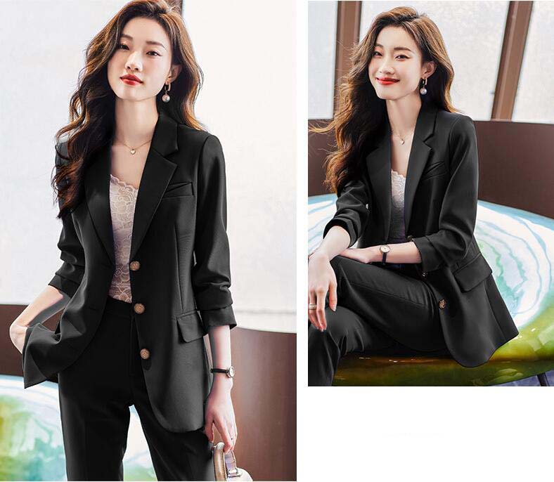 【送料無料】リクルートスーツ パンツスーツ 2点セット 就活 面接 通勤 オフィス レディーススーツ レディース 上下セット ジャケット+パンツ 長袖 セットアップ フォーマル 入学式 卒業式 洗える スーツセット 高級感 スーツ 大きいサイズ S M L XL 2XL 3XL