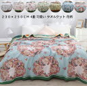 【送料無料】ガーゼケット 掛け布団 夏布団 4重 タオルケット 柔らかい 230*250cm 掛ふとん オールシーズン 爽やか 吸湿 寝具 肌布団 洗える お昼...