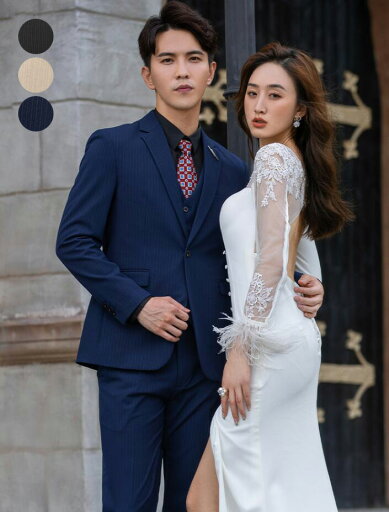 【送料無料】結婚式スーツ フォーマルスーツ ストライプ メンズ シングルスーツ 上下セット ビジネススーツ 2点/3点セット スリーピース スーツ 撮影用 紳士服 男性スーツ セットアップ スーツセット メンズスーツ 通勤 入社 卒業 成人式スーツ ジャケット+ベスト+パンツ 【送料無料】結婚式スーツ フォーマルスーツ ストライプ メンズ シングルスーツ 上下セット ビジネススーツ 2点/3点セット スリーピース スーツ 撮影用 紳士服 男性スーツ セットアップ スーツセット メンズスーツ 通勤 入社 卒業 成人式スーツ ジャケット+ベスト+パンツ