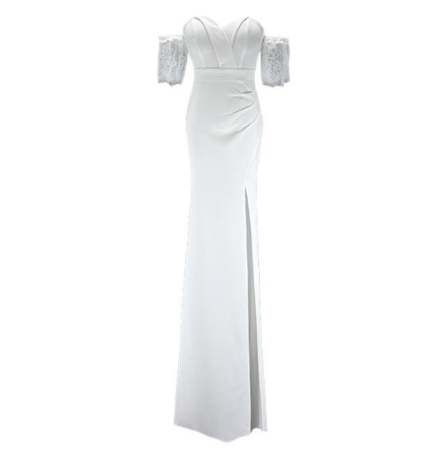 【 送料無料】お嬢様ワンピース タイトワンピース セクシー 可愛い 韓国風 きれいめ スリットワンピース ナイトドレス 着痩せ ワンピドレス お呼ばれワンピース キャバドレス ロングワンピース パーティードレス 披露宴 DS DJ モテるドレス イブニングドレス