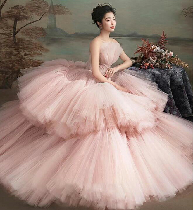 【 送料無料】ウェディングドレス フォトウェディング撮影 多重チュール きれいめ 二次会ドレス 結婚式ドレス 演奏会 エレガント 高級感 パーティードレス ロング 花嫁ドレス 前撮りドレス 後撮り お姫様 可愛い オフショルダー ピアノ発表会 ワンピース 披露宴 カラードレス