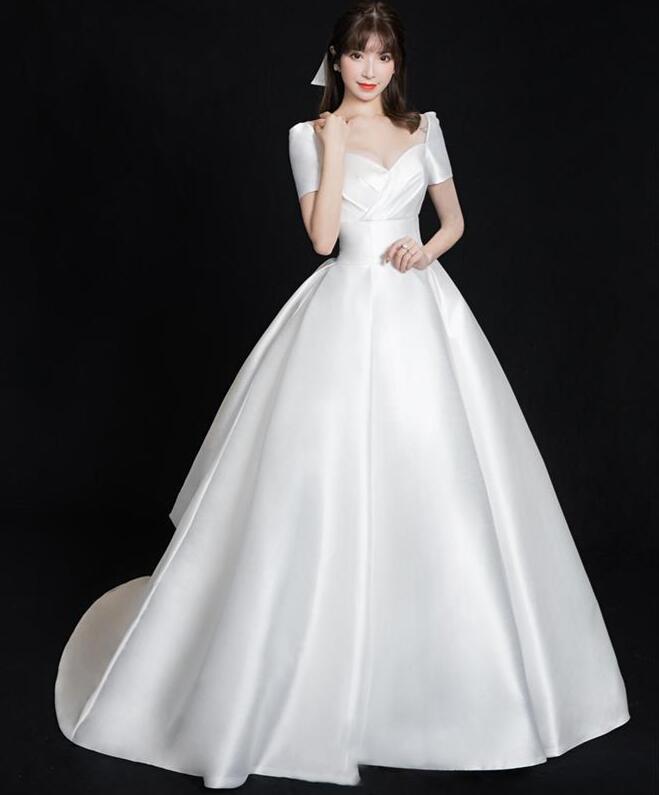 Rakuten - 【 送料無料】パーティードレス お姫様 成人式ドレス 卒業式ドレス 披露宴 結婚式ドレス フォトウェディング撮影 高級感 ワンピース ロング 花嫁ドレス 可愛い ウェディングドレス きれいめ 前撮りドレス 後撮り カラードレス コンサート オフショルダー 二次会ドレス
