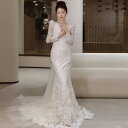 【 送料無料】前撮りドレス 後撮り 結婚式ドレス パーティードレス お姫様 成人式ドレス 可愛い 高級感 ウェディングドレス マーメイド 花嫁ドレス きれいめ フォトウェディング撮影 カラードレス コンサート オフショルダー 二次会ドレス タイト 披露宴 ロング ワンピース