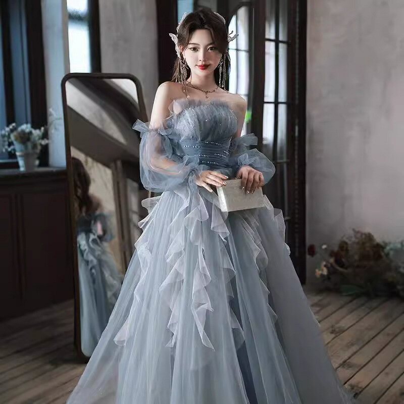 【 送料無料】パーティードレス 成人式ドレス 着瘦せ ワンピース きれいめ プリンセスドレス 大きいサイズ 礼服 ドレス レディースドレス 可愛い フォーマル ロングワンピース お嬢様 お花嫁ドレス 発表会 演奏会 披露宴 二次会 フォトウェディング撮影 ウェディングドレス