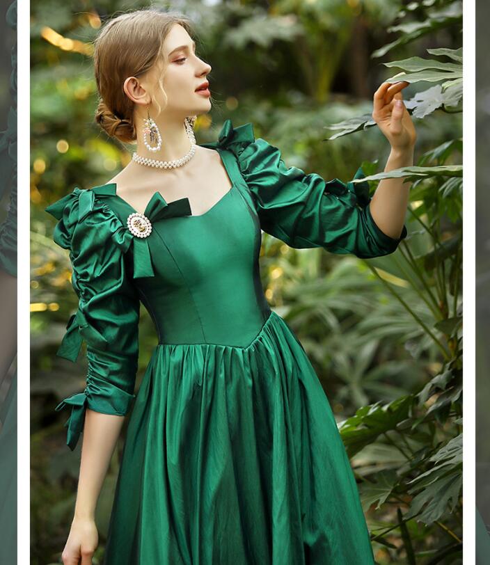 【送料無料】高級感 ヨーロッパ風ドレス オペラ声楽 宮廷ドレス ステージ衣装 学園祭 舞踏会 可愛い パーティードレス お嬢様ワンピース 演奏会 華やか中世貴族風 貴族ドレス ロングドレス 帽子付き ハロウィン クリスマス 撮影 演劇 文化祭