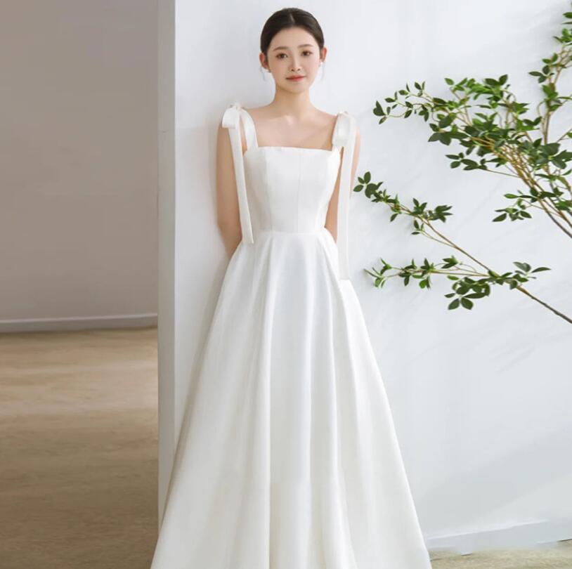 【 送料無料】ウェディングドレス 前撮りドレス 後撮り フォトウェディング撮影 結婚式ドレス 高級感 可愛い パーティードレス ロング ..