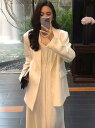 【セール中】カジュアルスーツ 事務服 OL 可愛い レディース 2点セット ジャケット+吊りワンピース キャリア 通勤 就活 セレモニースーツ ママスーツ 体型...