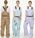【送料無料】スノーパンツ サスペンダー スノボ ウェア スキーパンツ 長ズボン 撥水加工 パンツ 男女兼用 メンズパンツ レディース ユニセックス スキーウェア...