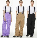 【送料無料】レディーススキーパンツ ユニセックス スノーボパンツ スキーウェア パンツ サロペット 男女兼用 スキーパンツ 長ズボン スキー スノボーウェア メ...