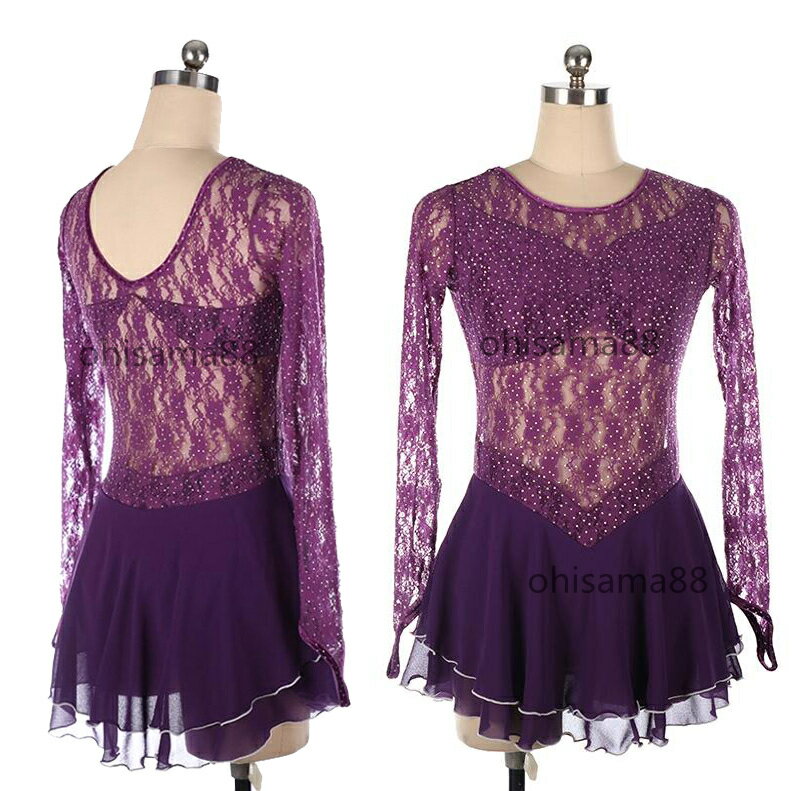 【送料無料】フィギュアスケート衣装 専用レオタード ドレス 子供 大人 スケート衣装 演出用 舞台 試験 可愛い アイス衣装 練習着 長袖 スケートドレス アイスダンス スタンダード アイススケートウェア 競技着 ダンスドレス イベント レッスン用 大きいサイズ