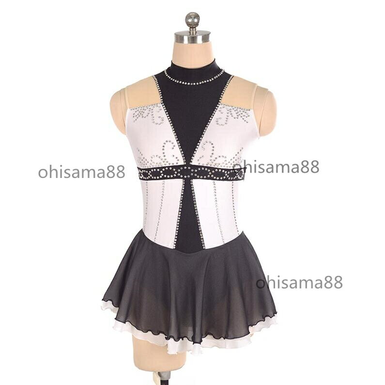 【送料無料】フィギュアスケート衣装 ドレス 専用レオタード 試験 アイスダンス 可愛い スケート衣装 女の子 演出用 舞台 アイス衣装 レッスン用 アイススケートウェア キラキラ 競技着 スタンダード 子供 大人 アイススケートドレス 練習着 スケートドレス 袖なし