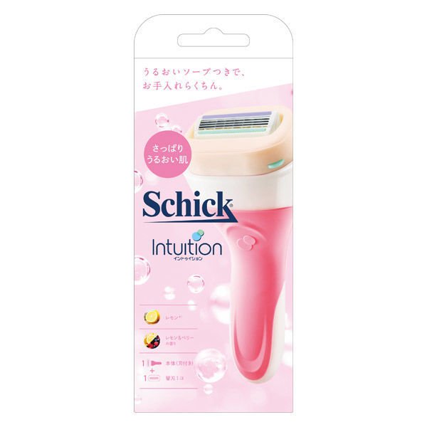 《シック》 イントゥイション さっぱりうるおい肌 ホルダー 本体(刃付き)+替刃1コ