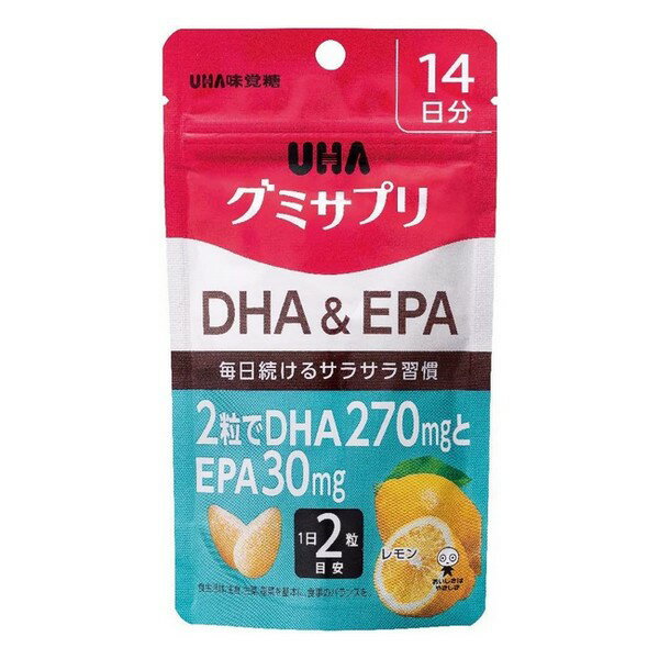 《UHA味覚糖》 グミサプリ DHA&EPA 28粒 14日分