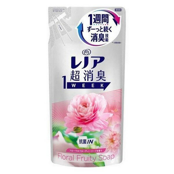 《P&G》 レノア超消臭1WEEK フローラルフルーティーソープの香り 詰め替え用 400ml 返品キャンセル不可