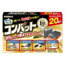 ※パッケージデザイン等は予告なく変更されることがあります ■ 効き始めが早く、1年効く！ プロが使う速効成分で置いたその日から効果を発揮します。 ■ 「ピーナッツ香料」を新配合 2倍の広さに効く「イースト成分」に加え、「ピーナッツ香料」を新しく配合しました。 ■ ゴキブリの習性を応用したスマート容器 ゴキブリが入りたくなる形状。（ゴキブリは暗く、触覚が触れるくらいの狭い所を好みます） タテでもヨコでも、狭いスキマなどあちこちに置けるのでゴキブリとの接触率がUPします。 ■ 「ゴキブリ連鎖駆除効果」 ゴキブリは家の中で集団生活をしていて、仲間のいる巣に戻る習性があります。コンバットはその習性を利用し、ゴキブリを巣ごと丸ごと退治します。 効能 ゴキブリの駆除 成分 有効成分：フィプロニル　0.05w/w% その他の成分：果糖、ハチミツ、賦形剤、ソルビン酸K、ソルビン酸、水、乾燥酵母、香料、他5成分 内容 20個入 用法・用量 10平方メートルにつき2〜4個を設置する ご使用方法 袋を開封し、本品を1個ずつ切り離し、ゴキブリの生息場所やせまいスキマに置いてください。 10平方メートル(約6畳)あたり2〜4個置いてください。 1度にたくさんお使いいただくとより効果的です。 本品の効力は開封後約1年です。1年を目安にお取り替えいただくと、より安定した効果が継続的に得られます。 設置した本品やその周辺には、スプレー等薬剤をかけないでください。 使用しないコンバットスマートタイプは袋に戻し、テープなどで密封して保管してください。 設置場所(ゴキブリの通り道になりそうなせまくて暗いスキマに設置すると効果的です) 台所(冷蔵庫の下、スキマ、ごみ箱の周り、棚の中、電子レンジの下、引き出しの中)、トイレ(トイレの隅)、洗面所(棚の中、スキマ、洗濯機の下) ご注意 使用上の注意 ※人体に使用しないこと 定められた用法・用量を厳守してください。 してはいけないこと 容器から内容物を取り出して使用しないでください。 相談すること 万一誤って食べた場合は、すぐに吐き出させ、直ちに本品がフィプロニルを含有する製剤であることを医師に告げて診療を受けてください。 その他の注意 水のかからない場所に置いてください。 皮膚、飲食物、小児のおもちゃ、飼料等に触れないようにしてください。 薬剤が手に触れたときは石けんと水でよく洗ってください。 使用中は小児やペットがもてあそばないよう注意してください。 保管及び取り扱い上の注意 使用中や保管の際は食品と区別し、誤って食べないよう十分注意してください。 直射日光を避け、小児の手のとどかないところに保管してください。 容器は使用後、自治体の指示に従って適切に廃棄してください。 容器を切り離す際、手を切らないようご注意ください。 製造販売元 大日本除虫菊株式会社 〒550-0001 大阪市西区土佐堀1-4-11 06-6441-1105 製造国 大韓民国 商品区分 防除用医薬部外品 広告文責 株式会社ヤマト薬品店（070-1821-1361）