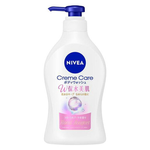 《花王》 ニベア クリームケア ボディウォッシュ W保水美肌 フローラルブーケの香り ポンプ 470mL 《花王》 ニベア クリームケア ボディウォッシュ W保水美肌 フローラルブーケの香り ポンプ 470mL