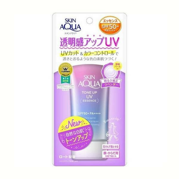 《ロート製薬》 スキンアクア トーンアップUVエッセンス ラベンダー 80g SPF50+／PA++++