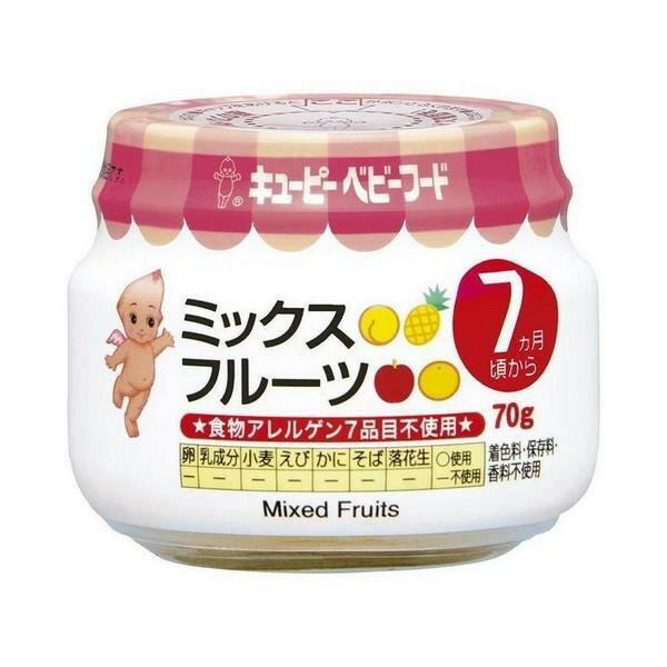 《キユーピー》 ベビーフード ミックスフルーツ 7ヵ月頃から 70g