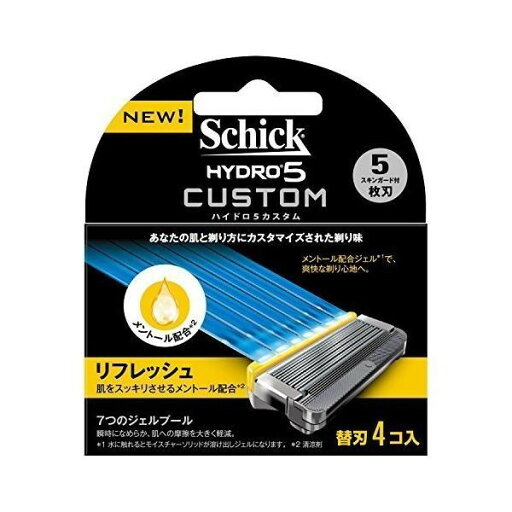 《シック》 シック ハイドロ5カスタム リフレッシュ 替刃 4コ入 《シック》 シック ハイドロ5カスタム リフレッシュ 替刃 4コ入