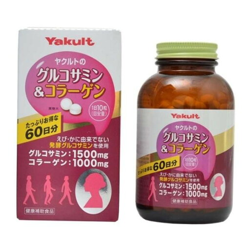 【ヤクルト】グルコサミン&コラーゲン 徳用(600粒) 【ヤクルト】グルコサミン&コラーゲン 徳用(600粒)