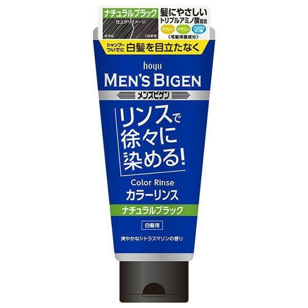 《ホーユー》 メンズビゲン 白髪染め カラーリンス ダークブラウン 160g