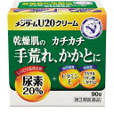 ※パッケージデザイン等は予告なく変更されることがあります。 ■ 乾燥して硬くなった肌を、3つの配合成分が改善します 尿素20％・・・肌の保湿機能を高めることで、乾燥肌や硬くなったかかとやひじ、ひざをしっとりやわらかに グリチルリチン酸二カリウム・・・肌あれを改善し、すこやかに トコフェロール酢酸エステル（ビタミンE）・・・血行を促進し、新陳代謝をアップ ■ カサカサ、カチカチになったお肌にものばしやすく、ベタつかないクリームです ■ こんな症状に！！ 水仕事などでガサガサの手指 乾皮症でカサカサの肌 硬くぶ厚くなったカチカチかかと 黒ずんでザラザラのひじ・ひざ・くるぶし 効能・効果 手指のあれ、ひじ・ひざ・かかと・くるぶしの角化症、老人の乾皮症、さめ肌 成分・分量 100g中に次の成分を含みます 成分 分量 働き 尿素 20.0g 角質軟化作用(硬くなった皮膚をやわらかくする働き)と 保湿作用(皮膚をみずみずしく保つ働き)があります グリチルレチン酸カリウム 0.5g 皮膚の荒れをしずめます トコフェロール酢酸エステル 0.5g 血行を促進し、新陳代謝を高めます 添加物としてセトステアリルアルコール、ミリスチン酸イソプロピル、ポリソルベート60、ポリオキシエチレン硬化ヒマシ油、プロピレングリコール、トリエタノールアミン、メチルパラベン、プロピルパラベン、その他8成分を含有します 用法・用量 1日数回、適量を患部に塗布してください 容量 90g ご注意 使用上の注意 してはいけないこと(守らないと現在の症状が悪化したり、副作用が起こりやすくなる) 次の部位には使用しないでください 目の周囲、粘膜等 引っかき傷等の傷口、亀裂(ひび割れ)部位 かさぶたの様に皮膚がはがれているところ 炎症部位(ただれ・赤くはれているところ) 相談すること 次の人は服用前に医師、薬剤師又は登録販売者に相談してください 医師の治療を受けている人 薬などによりアレルギー症状(例えば発疹・発赤、かゆみ、かぶれ等)又は刺激症状を起こしたことがある人 服用後、次の症状があらわれた場合は副作用の可能性がありますので、直ちに服用を中止し、この文書を持って医師、薬剤師または登録販売者に相談してください 皮膚・・・発疹・発赤、かゆみ、はれ、かぶれ、刺激等(痛み、熱感、ぴりぴり感)、かさぶたの様に皮膚がはがれている状態 2週間位使用しても症状がよくならない場合は使用を中止し、この文書を持って医師、薬剤師または登録販売者に相談してください 使用法に関連する注意 定められた用法・用量を守ってください 小児に使用させる場合には、保護者の指導監督のもとに使用させてください 目に入らないように注意してください。万一、目に入った場合には、すぐに水またはぬるま湯で洗ってください。なお、症状が重い場合には、眼科医の診療を受けてください 本剤は外用にのみ使用し、内服しないでください 化粧品ではないので、効能・効果で定められた患部のみに使用し、基礎化粧などの目的で顔面には使用しないでください 保管および取り扱い上の注意 本剤のついた手で、目や粘膜に触れないでください 極端な低温・高温・直射日光を避け、なるべく湿気の少ない涼しいところに密栓して保管してください 小児の手の届かないところに保管してください 他の容器に入れ替えないでください(誤用の原因になったり、品質が変わります) 使用期限を過ぎた製品は使用しないでください。なお、使用期限内であっても、開封後はなるべく早く使用してください メーカー名 株式会社　近江兄弟社 商品区分 医薬品＞皮ふのお薬＞手指のあれ・角化症に 広告文責 株式会社ヤマト薬品店（070-1821-1361） 　