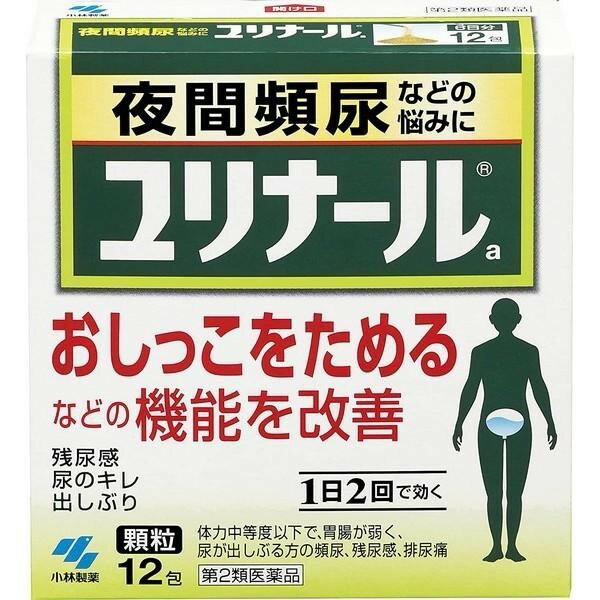 ※パッケージデザイン等は予告なく変更されることがあります ■ 9種類の生薬からなる清心蓮子飲(せいしんれんしいん)という漢方製剤です ■ 膀胱機能を改善し、おしっこをためられるようにして、頻尿などを改善していきます ■ 1日2回の服用で効きます 効能・効果 体力中等度以下で、胃腸が弱く、全身倦怠感があり、口や舌が乾き、尿が出しぶるものの次の諸症： 頻尿、残尿感、排尿痛、排尿困難、尿のにごり、こしけ（おりもの） 成分・分量 1日量（2包：3200mg）中 清心蓮子飲乾燥エキス-A・・・・2238g ≪原生薬換算量≫ 成分 分量 レンニク 3.5g バクモンドウ 2.1g ブクリョウ 2.8g ニンジン 3.5g シャゼンシ 2.1g オウゴン 2.1g オウギ 2.8g ジコッピ 2.1g カンゾウ 0.7g 添加物として、ケイ酸Al、マクロゴール、乳糖、ヒドロキシプロピルセルロース、タルク、無水ケイ水、プロピレングリコール、バニリン、エチルバニリン、香料を含有する 本剤は天然物（生薬）を用いているため、顆粒の色が多少異なることがあります 用法・用量 次の量を食前または食間に水またはお湯で服用してください 年齢 1回量 1日服用回数 大人（15才以上） 1包 2回 15才未満 服用しないこと 食間とは「食事と食事の間」を意味し、食後約2〜3時間のことをいいます 容量 12包 使用上の注意 相談すること 次の人は服用前に医師、薬剤師または登録販売者に相談すること 医師の治療を受けている人 妊婦または妊娠していると思われる人 服用後、次の症状があらわれた場合は副作用の可能性があるので、直ちに服用を中止し、製品の添付文書を持って医師、薬剤師または登録販売者に相談すること まれに下記の重篤な症状が起こることがある その場合は直ちに医師の診療を受けること 間質性肺炎 階段を上がったり、少し無理をしたりすると息切れがする・息苦しくなる、空せき、発熱などがみられ、これらが急にあらわれたり、持続したりする 肝機能障害 発熱、かゆみ、発疹、黄だん(皮ふや白目が黄色くなる)、褐色尿、全身のだるさ、食欲不振などがあらわれる 1ヶ月くらい服用しても症状がよくならない場合は服用を中止し、製品の添付文書を持って医師、薬剤師または登録販売者に相談すること 用法・用量に関連する注意 定められた用法・用量を厳守すること 吸湿しやすいため、1回で服用すること 保管及び取扱い上の注意 直射日光のあたらない湿気の少ない涼しいところに保管すること 小児の手のとどかないところに保管すること 他の容器に入れ替えないこと（誤用の原因になったり品質が変わる） 製造販売元 小林製薬株式会社 〒567-0057 大阪府茨木市豊川1-30-3 0120-5884-01 製造国 日本 使用期限 使用期限が180日以上あるものをお送りします 商品区分 第2類医薬品 広告文責 株式会社ヤマト薬品店（070-1821-1361）