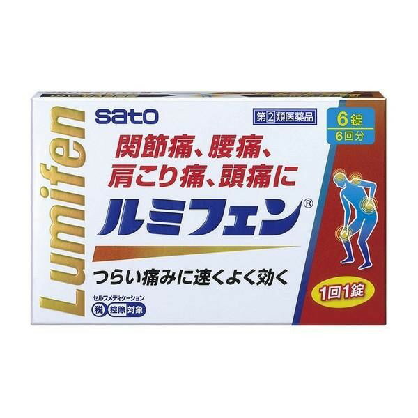 ※商品リニューアル等によりパッケージデザイン及び容量は予告なく変更されることがあります ■ 非ステロイド系消炎鎮痛剤の「アルミノプロフェン」を配合しています。 有効成分「アルミノプロフェン」は、炎症を鎮めて、関節痛や腰痛などの痛みを抑えます。 ■ また、生体を守るCOX‐1よりも、炎症によって誘導されるCOX‐2をより多く阻害する成分のため、胃への負担が少ないのが特長です。 効能・効果 関節痛・腰痛・肩こり痛・咽喉痛・頭痛・歯痛・抜歯後の疼痛・耳痛・神経痛・ 筋肉痛・打撲痛・骨折痛・ねんざ痛・月経痛(生理痛)・外傷痛の鎮痛 悪寒・発熱時の解熱 成分・分量 1錠中 アルミノプロフェン・・・200mg ・・・炎症をしずめて、関節痛などの症状をおさえる働きや、熱を下げる働きがあります。 添加物として、乳糖、トウモロコシデンプン、ヒドロキシプロピルセルロース、タルク、 ステアリン酸Mg、ヒプロメロース、マクロゴール、白糖、炭酸Ca、ポビドン、 酸化チタン、カルナウバロウを含有します。 用法・用量 症状があらわれた時、下記の1回服用量を、なるべく空腹時をさけて服用します。 服用間隔は4時間以上おいてください。 成人(15歳以上)・・・1錠・・・通常2回まで(ただし、再度症状があらわれた 場合には3回目を服用できます) 15歳未満・・・服用しないでください 容量 6錠 ご注意 使用上の注意 してはいけないこと (守らないと現在の症状が悪化したり、副作用・事故が起こりやすくなります) 次の人は服用しないでください 本剤又は本剤の成分によりアレルギー症状を起こしたことがある人。 本剤又は他の解熱鎮痛薬、かぜ薬を服用してぜんそくを起こしたことがある人。 15歳未満の小児。 次の診断を受けた人。 胃・十二指腸潰瘍 出産予定日12週以内の妊婦。 本剤を服用している間は、次のいずれの医薬品も服用しないでください 他の解熱鎮痛薬、かぜ薬、鎮静薬 服用後、眠気、めまい、一時的な視力低下感があらわれた場合は、乗物又は機械 類の運転操作をしないでください 服用前後は飲酒しないでください 5.長期連用しないでください 相談すること 次の人は服用前に医師、歯科医師、薬剤師又は登録販売者にご相談ください 医師又は歯科医師の治療を受けている人。 妊婦又は妊娠していると思われる人。 授乳中の人。 高齢者。 薬などによりアレルギー症状を起こしたことがある人。 次の診断を受けた人。 血液の病気、肝臓病、腎臓病、心臓病、気管支喘息、潰瘍性大腸炎、クローン病 次の病気にかかったことのある人。 胃・十二指腸潰瘍、血液の病気、肝臓病、腎臓病 本剤のような解熱鎮痛薬を服用後、過度の体温低下、虚脱(力が出ない)、 四肢冷却(手足が冷たい)等の症状があらわれることがあります。その場合には、 直ちに服用を中止し、この文書を持って医師、薬剤師又は登録販売者にご相談く ださい 服用後、次の症状があらわれた場合は副作用の可能性がありますので、直ちに服 用を中止し、この文書を持って医師、薬剤師又は登録販売者にご相談ください 皮膚・・・発疹・発赤、かゆみ 消化器・・・胃痛・腹痛、胃・腹部不快感、吐き気・嘔吐、胃のもたれ、食欲不振、 口内炎、口のかわき 精神神経系・・・眠気、口内しびれ感、指のしびれ感、声がれ、ふらつき感、 頭痛、めまい 循環器・・・動悸 呼吸器・・・息苦しさ その他・・・むくみ、発熱、鼻出血、味覚異常、脱毛、一過性の視力低下 まれに下記の重篤な症状が起こることがあります。 その場合は直ちに医師の診療を受けてください ショック(アナフィラキシー)・・・服用後すぐに、皮膚のかゆみ、じんましん、 声のかすれ、くしゃみ、のどのかゆみ、息苦しさ、動悸、意識の混濁等があら われる。 皮膚粘膜眼症候群(スティーブンス・ジョンソン症候群)、 中毒性表皮壊死融解症・・・高熱、目の充血、目やに、唇のただれ、のどの痛み、 皮膚の広範囲の発疹・発赤等が持続したり、急激に悪化する。 胃・十二指腸潰瘍、 消化管出血・・・みぞおち・上腹部痛を伴い、吐血や下血 等の消化管出血があらわれる。 肝機能障害・・・発熱、かゆみ、発疹、黄疸(皮膚や白目が黄色くなる)、褐色尿、 全身のだるさ、食欲不振等があらわれる。 紅皮症(剥脱性皮膚炎)・・・高熱を伴って、発疹・発赤、かゆみが全身の皮 膚にあらわれる。 出血性ショック・・・脈拍数が増加し、顔色が青白くなり、手足が冷たくなり、 冷や汗があらわれる。 血液障害(再生不良性貧血、無顆粒球症)・・・のどの痛み、発熱、全身のだるさ、 顔やまぶたのうらが白っぽくなる、出血しやすくなる(歯茎の出血、鼻血等)、 青あざができる(押しても色が消えない)等があらわれる。 血液障害(溶血性貧血)・・・顔色が悪くなり、疲れやすくなり、だるさ、動悸・ 息切れがあらわれる。 腎障害・・・発熱、発疹、全身のむくみ、全身のだるさ、関節痛(節々が痛む)、 下痢、尿量減少等があらわれる。 間質性肺炎・・・階段を上ったり、少し無理をしたりすると息切れがする・息 苦しくなる、空せき、発熱等がみられ、これらが急にあらわれたり、持続した りする。 うっ血性心不全・・・全身のだるさ、動悸、息切れ、胸部の不快感、胸が痛む、 めまい、失神等があらわれる。 無菌性髄膜炎・・・首すじのつっぱりを伴った激しい頭痛、発熱、吐き気・嘔 吐等の症状があらわれる。(このような症状は、特に全身性エリテマトーデス 又は混合性結合組織病の治療を受けている人で多く報告されている。) ぜんそく・・・息をするときゼーゼー、ヒューヒューと鳴る、息苦しい等があ らわれる。 服用後、次の症状があらわれることがありますので、このような症状の持続又は 増強が見られた場合には服用を中止し、この文書を持って医師、薬剤師又は登録 販売者にご相談ください 便秘、下痢 1〜2回服用しても症状がよくならない場合は服用を中止し、この文書を持って 医師、歯科医師、薬剤師又は登録販売者にご相談ください(他の疾患の可能性も 考えられます) 用法・用量に関連する注意 定められた用法・用量を厳守してください。 錠剤の取り出し方 錠剤の入っているPTPシートの凸部を指先で強く押して裏面のアルミ箔を破 り、取り出してお飲みください。(誤ってそのまま飲み込んだりすると食道粘 膜に突き刺さる等思わぬ事故につながります。) 保管及び取扱いの注意 直射日光の当たらない湿気の少ない涼しい所に保管してください。 小児の手の届かない所に保管してください。 他の容器に入れ替えないでください。 (誤用の原因になったり品質が変わるおそれがあります。) 使用期限をすぎた製品は、服用しないでください。 製造販売元 佐藤製薬株式会社 お客様相談窓口 東京都港区元赤坂1丁目5番27号 03(5412)7393 製造国 日本 使用期限 使用期限が180日以上あるものをお送りします 商品区分 指定第2類医薬品 広告文責 株式会社ヤマト薬品店（070-1821-1361）