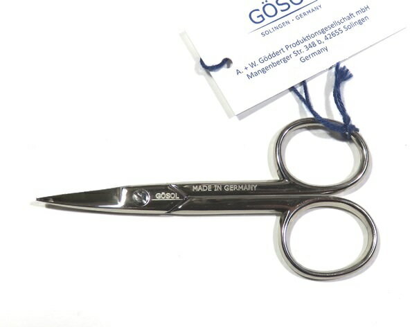 ゲーゾル(独) 爪切はさみ9cm（先反）“爪切の他、多用に使えて重宝します”【ゆうパケット便送料無料】