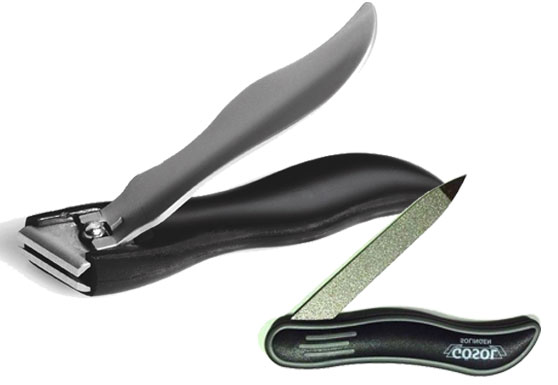 ゾーリンゲン(独)ゲーゾルパワー爪切8cmと折込ネイルファイル7cmのセット 【送料無料】