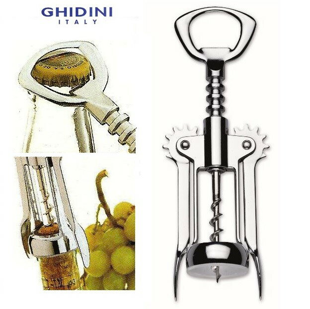 入荷 ! Ghidini社（伊）ワインオープナー 簡単確実に抜けるネジ式コルクスクリューのベストセラ ...