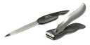 ゲーゾルパワー爪切 (直刃大8cm) 黒柄 “シャープな切味、カット爪収納コンテナ付、ポケットサファイヤ爪ヤスリ付” ゾーリンゲン(独)(4)