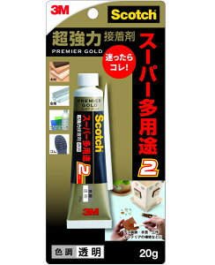 3M 超強力接着剤　プレミアゴールドスーパー多用途2　透明　20g 9078