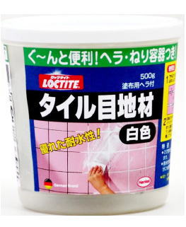 ヘンケルジャパン（ロックタイト LOCTITE） タイル用目地材　500g（ヘラ付き） DTM-500